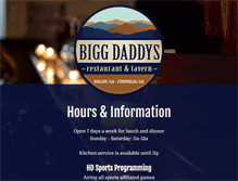 Tablet Screenshot of biggdaddys.com